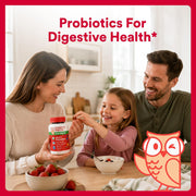 Organic Kids Multivitamin, Daily Gummy Vitamins: Probiotics, Vitamin C, D3, Zinc, & B12 for Immune Support, Energy & Digestive Health, Assorted Fruit Flavor, 120 Gummies, 30 Day Supply - Organic + Probiotics