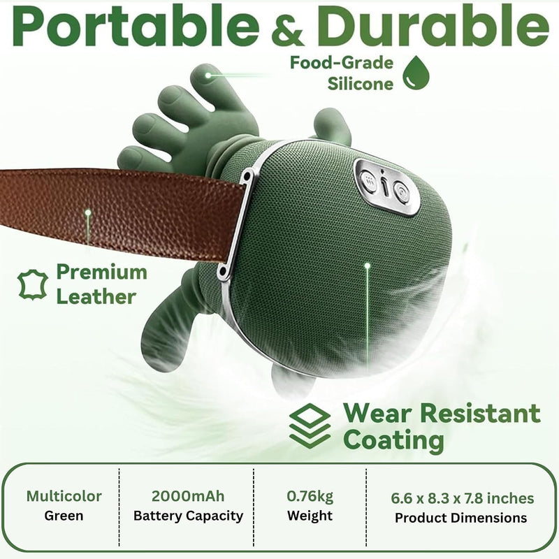 Neck Massager with Hands, Bionic Heated Shiatsu Neck & Back Massager, Wireless Portable Deep Tissue Electric Massage with Human Hand Simulation Heat Function for Neck, Shoulder & Back Relaxation