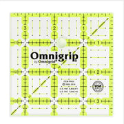 Omnigrid Non-Slip Ruler, 5" Square Sewing and Quilting Supplies - Square 3-Â½" x 3-Â½"