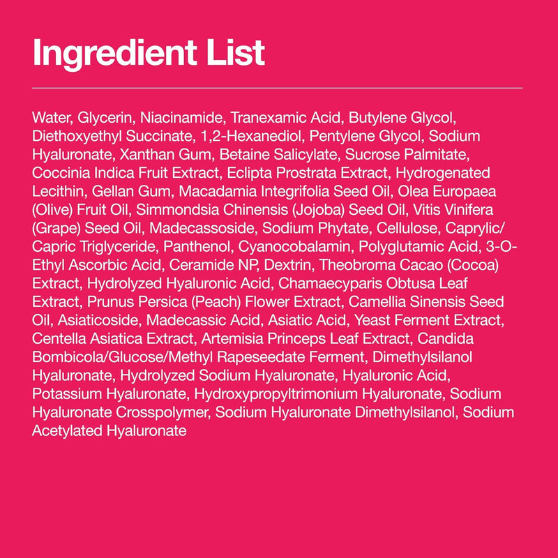 10% Niacinamide+ 4% TXA Serum, Ceramide, Hyaluronic Acid, Tranexamic Acid, Vitamin B12 Natural color, Korean Glass Skin, Fragrance-Free, Dark Spot Serum, Korean Skincare, 30ml /1.01 fl.oz.