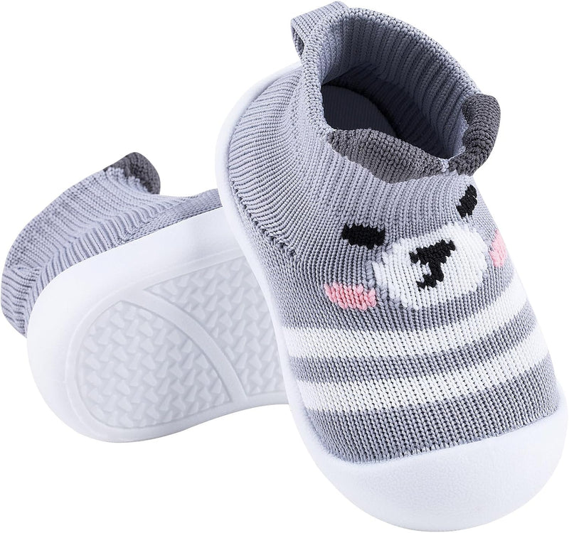 Baby Toddler Non-Skid Sock Shoes Indoor Slipper Breathable Cotton Mesh Lightweight Sole Infant Boy Girls Kids Children