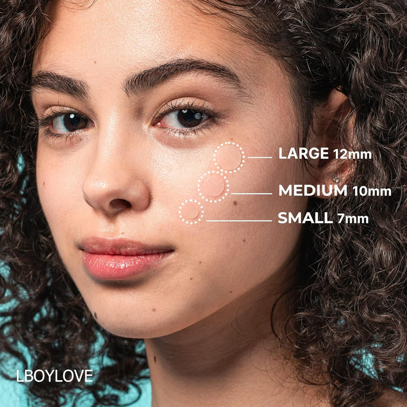 LBOYLOVE® 96 Pcs Pimple Patches, Hydrocolloid Acne Absorbing Patches, Invisible Zits Spot Patches for Skin Care, Vegan & Cruelty Free, 3 Sizes (4 Packs)