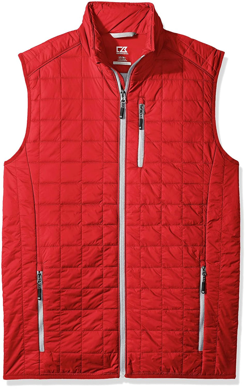 Cutter & Buck Men's Weather Resistant Primaloft Down Alternative Rainier Vest Down Vest