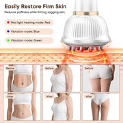 Body Sculpting Machine Lymphatic Drainage Massager & Anti Cellulite Massage Tool,with Microcurrent, Light Heat & Vibration for Legs, Arms & Belly, Body,Helps Reduce Cellulite