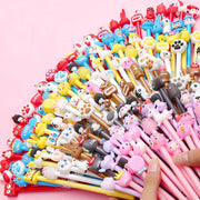 50 Pack Cute Cartoon Pens Animal Writing Pens 0.5 mm Assorted Styles Pens Stationery for Office School Student Kids Present,Classroom, Party Favors, Goodie Bags Fillers, Birthday Day Gifts and Prize