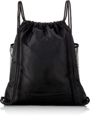 Showay Basketball Backpack, Foldable Soccer Backpack Gym Bag Sackpack Sports Sack with Detachable Ball Mesh Bag for Volleyball Baseball Yoga, Black