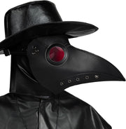 Spooktacular Creations Black Plague Doctor Costume Set, Halloween Costume with Beak Mask, Dr Outfit