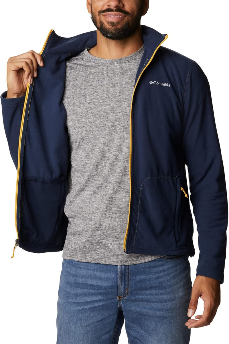 Columbia Men's Full Zip Fleece Jacket, Fast Trek Light, Carnelian Red, XXL