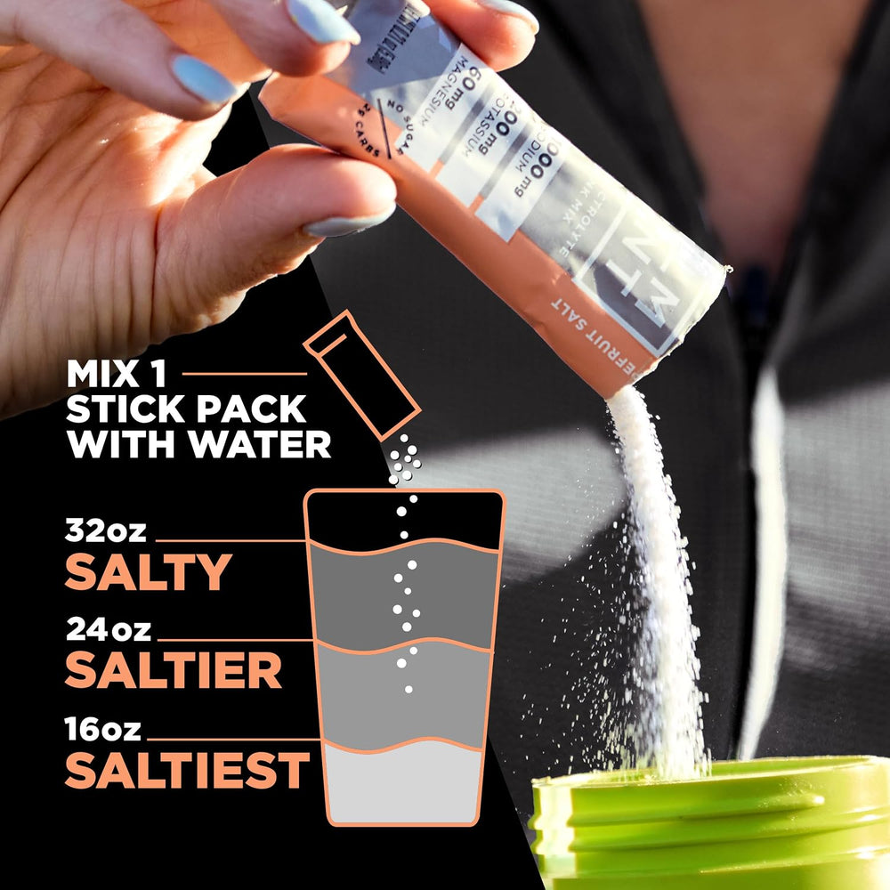 Drink LMNT Zero-Sugar Electrolytes - Grapefruit Salt - Hydration Powder Packets No Dodgy Ingredients Keto & Paleo Friendly 30 Sticks