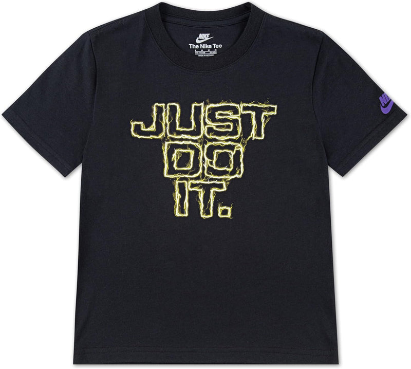 Unisex Kids Lightning Just Do It TEES AND T-SHIRTS (pack of 1) - BLACK