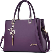 Womens Purses and Handbags Shoulder Bags Ladies Designer Top Handle Satchel Tote Bag - Violet