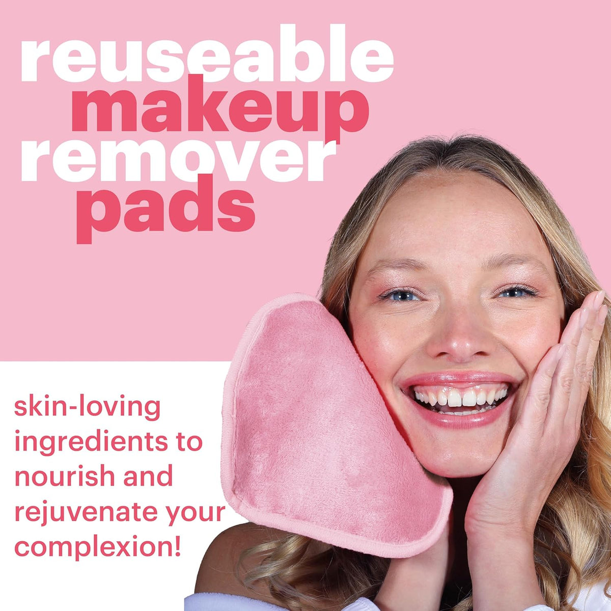 AfterSpa, Magic Make Up Remover Reusable Cloth - Mini, Pink, 1 Cloth – image 2