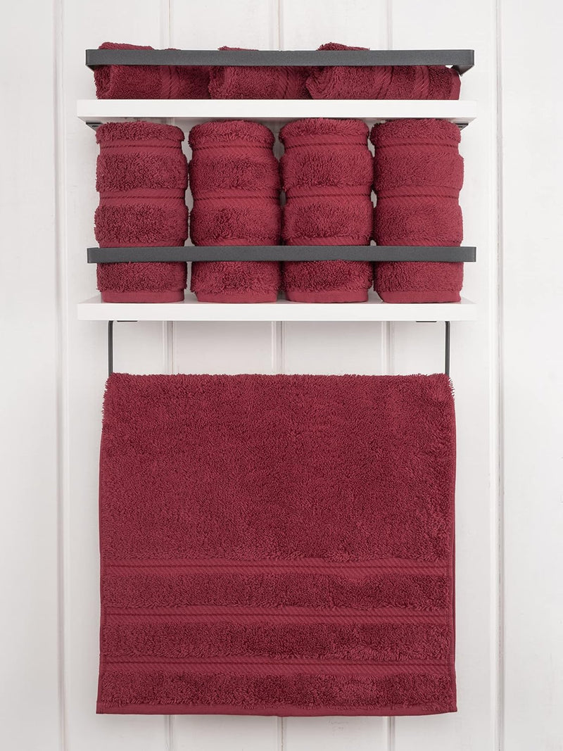 American Soft Linen GMSD 6-Piece 100% Turkish Genuine Cotton Premium & Luxury Towel Set for Bathroom & Kitchen, 2 Bath Towels, 2 Hand Towels & 2 Washcloths [Worth $72.95] - Rockridge Grey