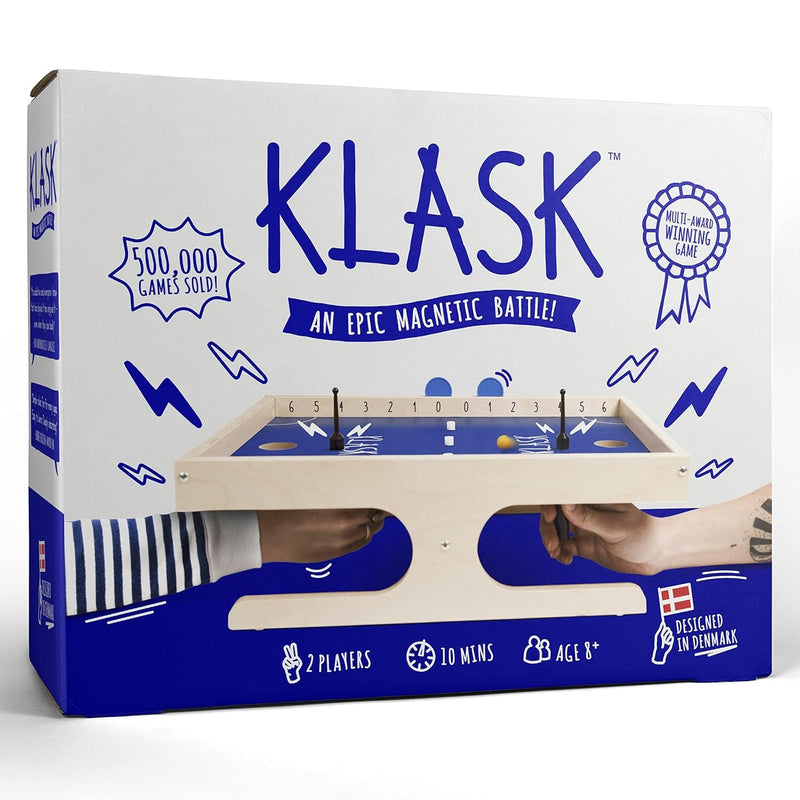 Marektoy Klask: The Magnetic Award-Winning Party Game Of Skill - For Kids And Adults All Ages That'S Half Foosball, Air Hockey