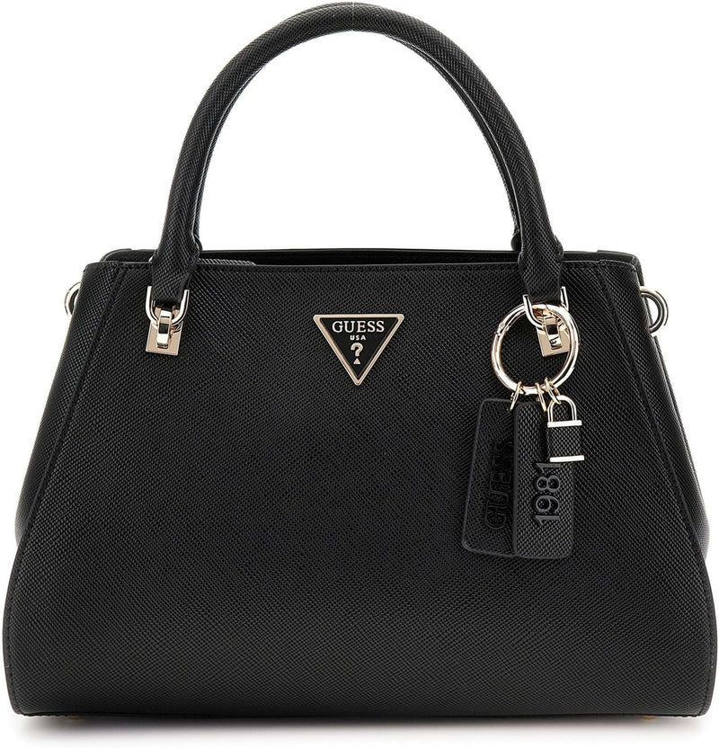 Womens Noelle Luxury Satchel Handbag - Black