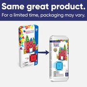 MAGNA-TILES microMAGS 26-Piece Travel Magnetic Construction Set Bold Colors, The Original Magnetic Building Brand