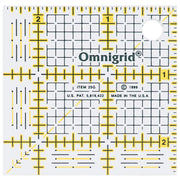 Omnigrid Ruler 1x6" - Square 2-1/2" x 2-1/2"