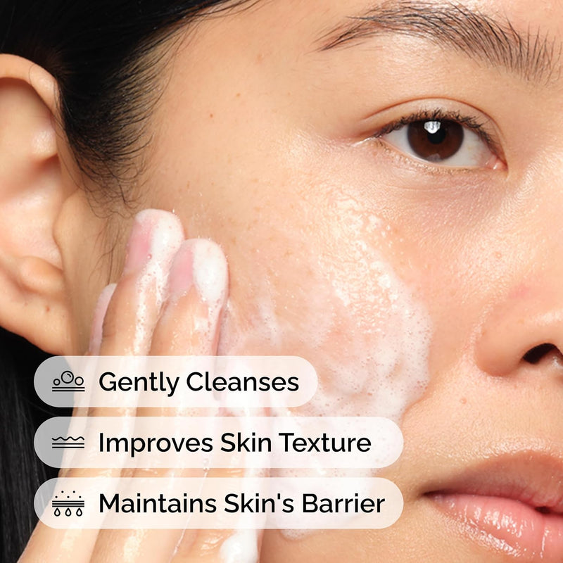 Glucoside Foaming Cleanser, Mild Foaming Face Wash for All Skin Types, Including Sensitive Skin, 150 ml