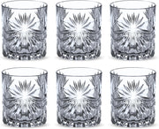 FEELINGS 6 PCS Glass Tumbler Set by Addox Premium Drinking Glasses 240ml (Prism Wave) - Prism Wave