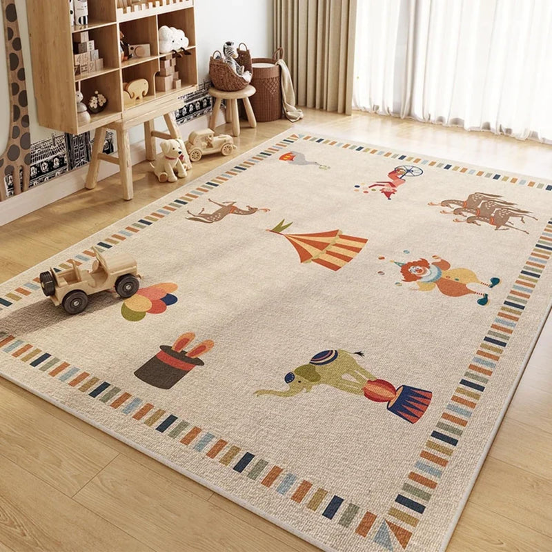 Portable Baby Play Mat, Washable Cotton Kids Playmat, Foldable Large Thick Activity, Non-Slip, Non-Toxic, Waterproof, Safe Crawling Mat For Toddler Boy Girl. (200X160CM)