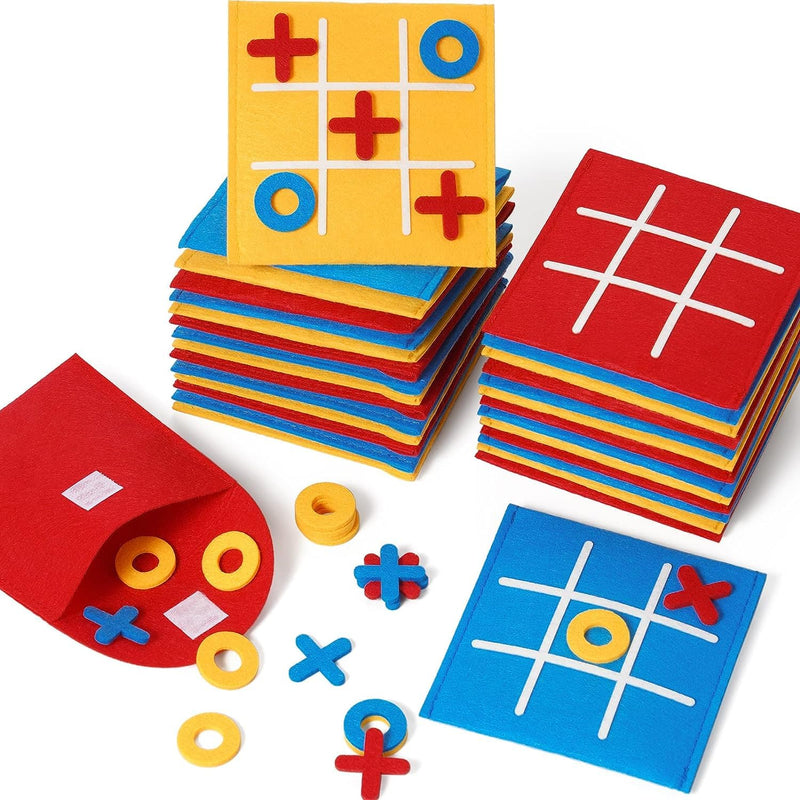12 PCSTic Tac Toe Mini Board Game Toy for Kids and Family,Birthday Party Favors,Goody Bag,Fun Indoor Game Night Activity, Classroom Prizes Return Gifts Goodie Bag Fillers