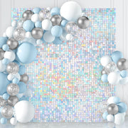 LJIE-House Champagne Shimmer Wall Backdrop Shimmer Panels Sequin Backdrop 36PCS Glitter Party Backdrop for Birthday Wedding Anniversary Engagement Baby Shower & Bachelorette Decorations Party