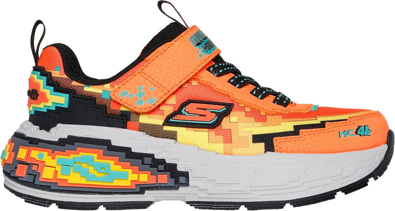 MEGA-CRAFT 4K boys Shoes - ORANGE BLACK