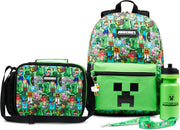 Kids School Backpack Set Set 4 Pack - Green Backpack Set 5 Pcs