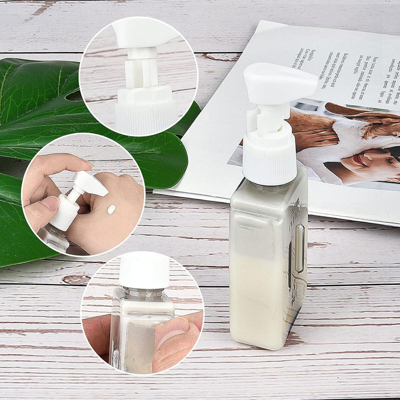 MAKINGTEC Travel Bottles, Leak Proof Containers For Toiletries TSA Approved Airplane Accessories Kits For Liquid Travel Size Accessories and Shampoo Conditioner Bottles (4 Pack)