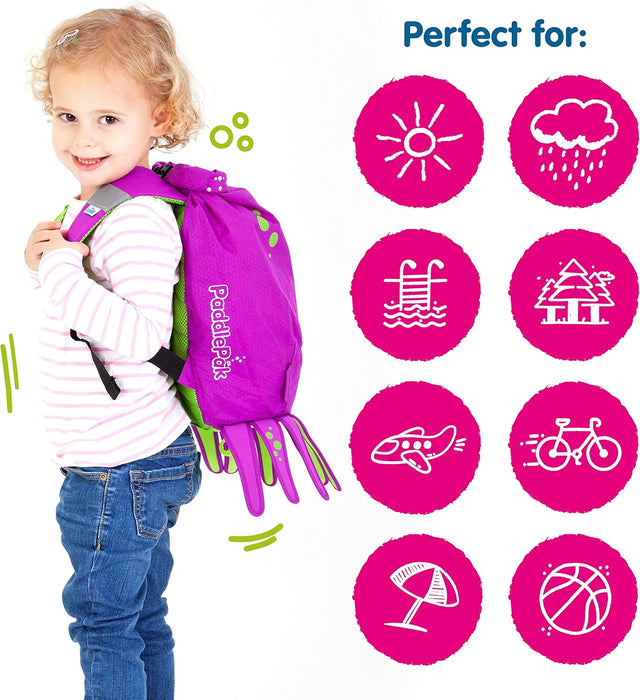 Trunki PaddlePak Waterproof Kids Swim Bag - Coral Tropical Fish (Pink)