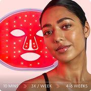 SmoothSkin Red Light Therapy for Face, Hydrate & Glow Kit, LED & Infrared Mask, Beauty Device for Youthful, Glowing Skin & Reduced Wrinkles