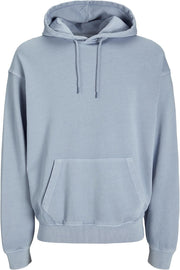mens Jjecharge Faded Sweat Hood Noos Hooded Sweatshirt (pack of 1) - Chambray Blue