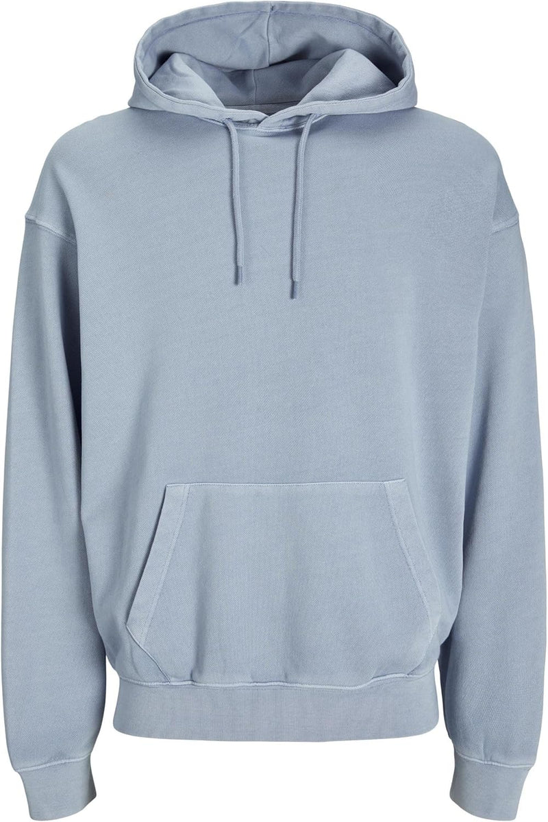 mens Jjecharge Faded Sweat Hood Noos Hooded Sweatshirt (pack of 1) - Chambray Blue