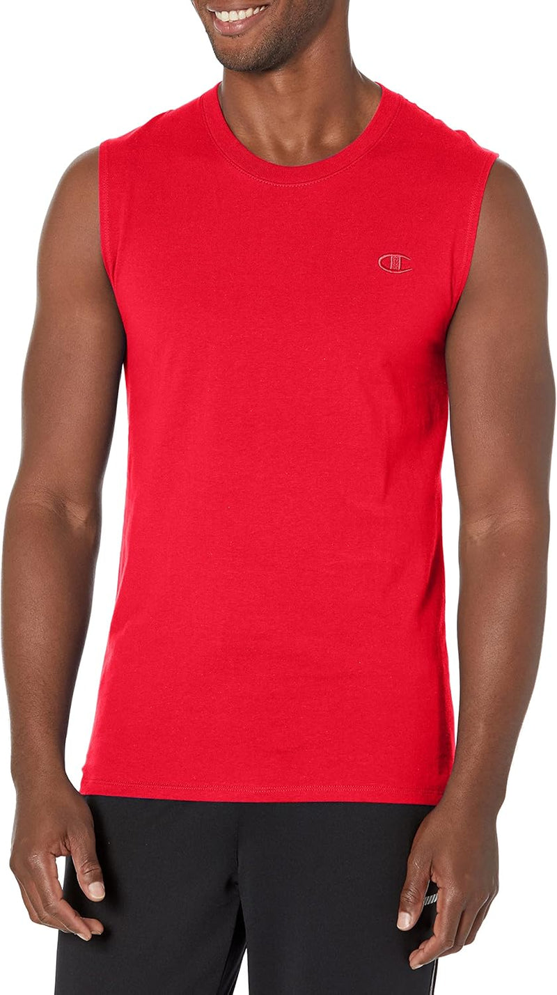 Mens Classic Jersey Muscle T-shirt Shirt (pack of 1) - Scarlet