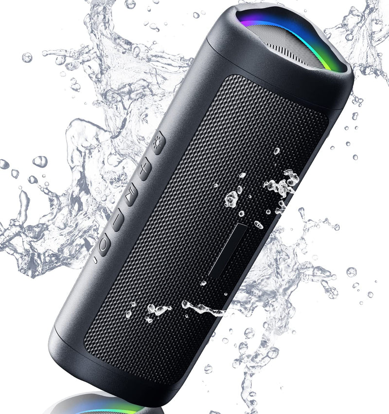 BolaButty Bluetooth Speaker with HD Sound, Portable Wireless, IPX5 Waterproof, Up to 24H Playtime, TWS Pairing, BT5.3, for Home/Party/Outdoor/Beach, Electronic Gadgets, Birthday Gift (Black)