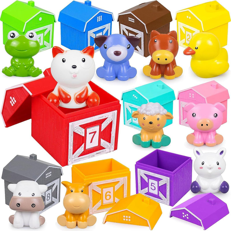 Moonmen 23 Pcs Montessori Toys for Babies 0-3-6-12 Months, 3 in 1 Soft Baby Teething Toys and Stacking Building Blocks for Sensory Developmental Education of Toddlers 12-18 Months