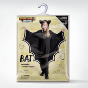 Spooktacular Creations Halloween Kid Bat Costume Glow in the Dark, Bat Wings Costume, Black Jumpsuit for Boy, Girls