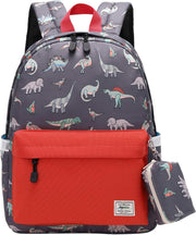 unisex-child Preschool Backpack, Little Kid Backpacks for Boys and Girls With Chest Strap Luggage- Kids Luggage - Organge Red