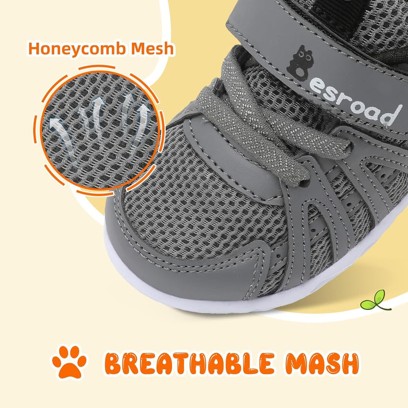 L-RUN Toddler Boys Girls Sneakers Kids Breathable Walking Shoes Barefoot Strap Non-Slip Sole Tennis Shoes