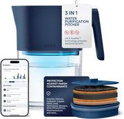 LARQ Pitcher PureVis Monaco Blue (Advanced Filter) 1.9 Liter / 8-Cup