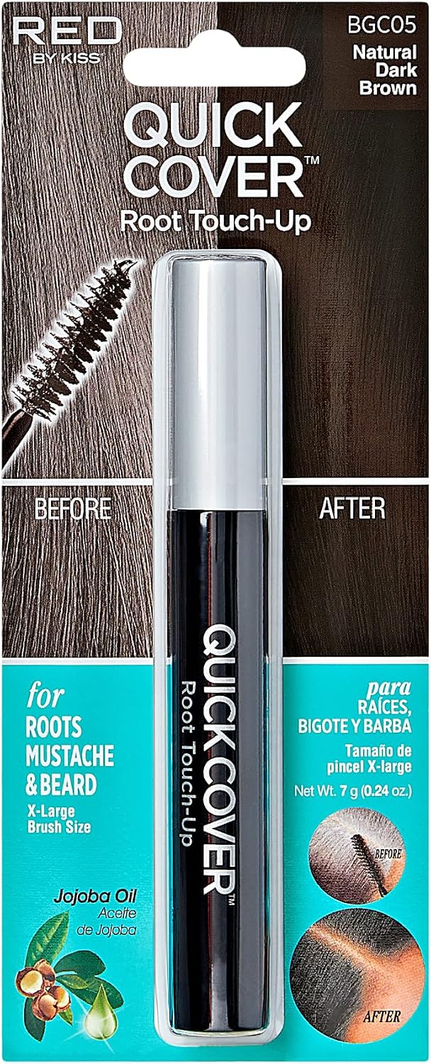 Kiss Quick Cover Gray Hair Touch Up Dark Brown X-Large 7g - Natural Dark Brown