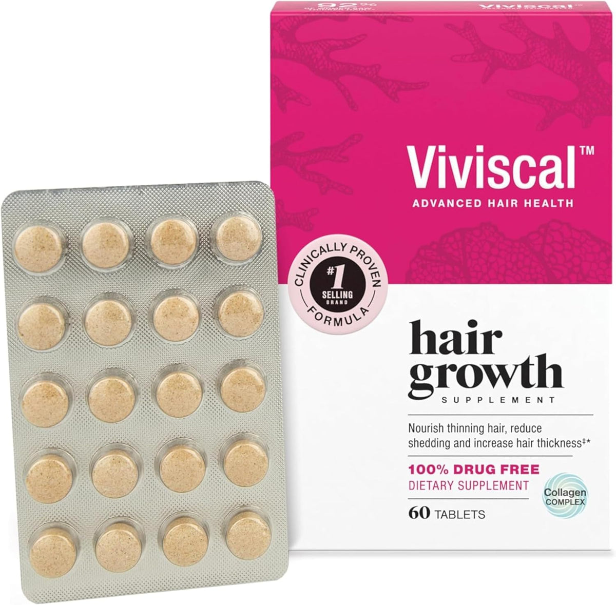 Hair growth supplement for women, 60 Count, 1 Month Supply – image 1