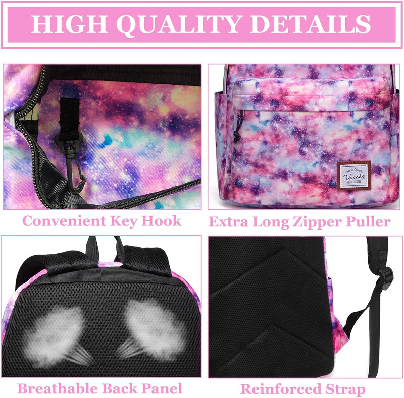 VASCHY Backpack for Women Men, Ultra Lightweight School Bag for Kids Teen Boys Girls, Casual Daypack Work, Travel