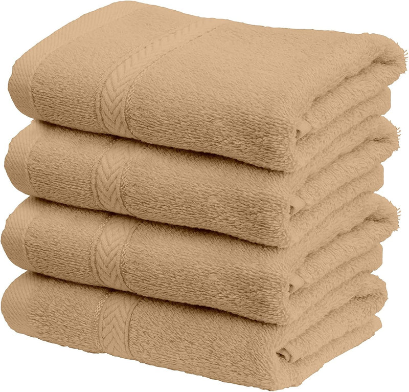 Hotel Linen Klub 4-Piece Hand Towel Set - Premium Cotton Terry, Luxurious Ringspun, 480 GSM Highly Absorbent and Quick Dry for Spa-Like Comfort, Size: 40 x 70 cm, Gray