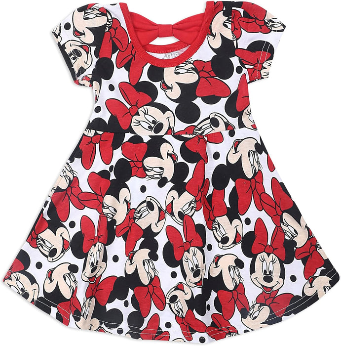 Disney baby-girls Disney Girl's 3-pack Minnie Mouse Short Sleeve Dress and Bloomer Set Disney Girl's 3-Pack Minnie Mouse Short Sleeve Dress and Bloomer Set