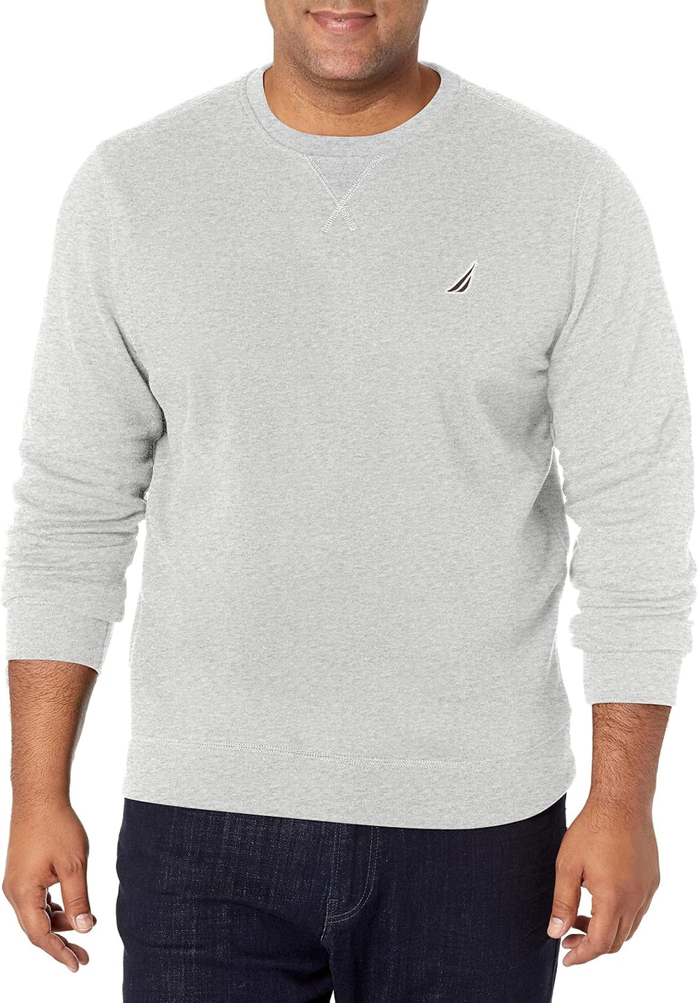 Nautica mens Basic Crew Neck Fleece Sweatshirt Basic Crew Neck Fleece Sweatshirt