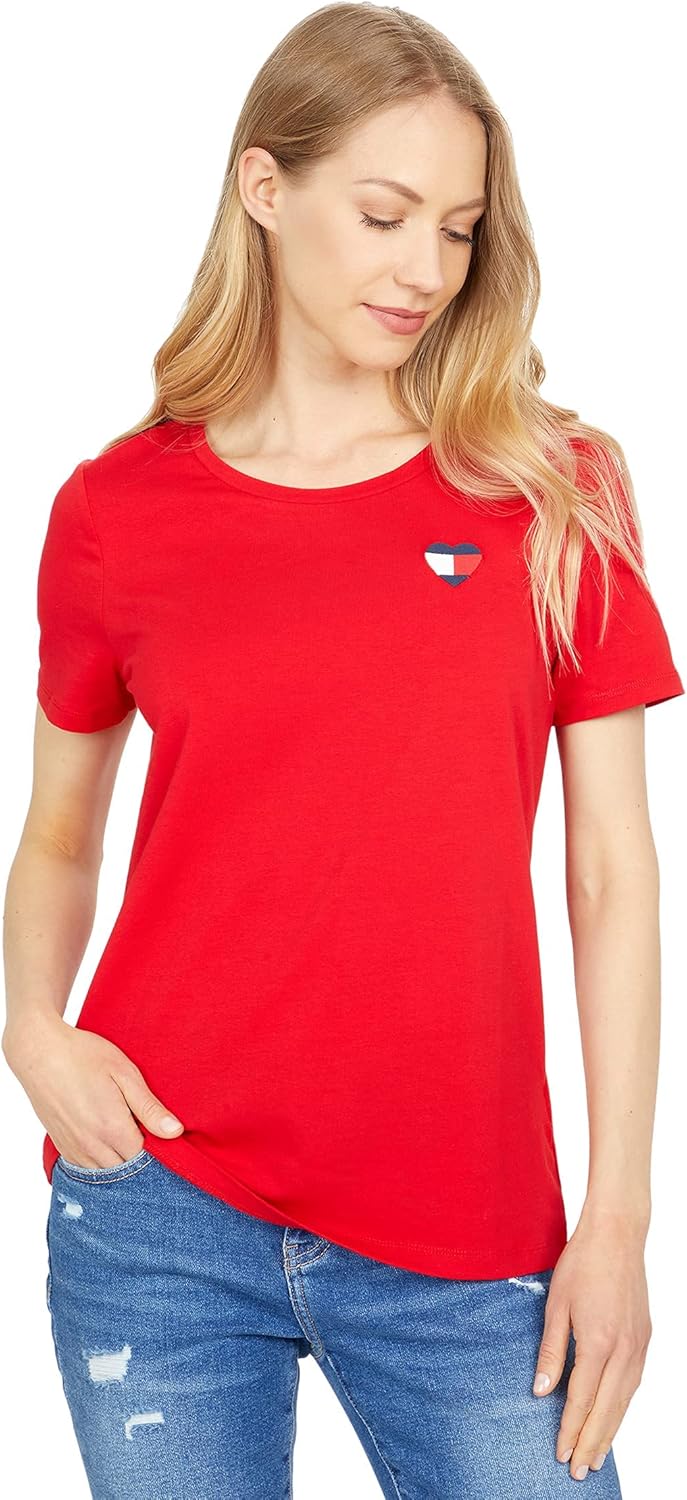 womens Short Sleeve Graphic T-Shirt T-Shirt - Scarlet Heart