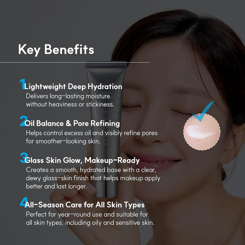 S.NATURE/エスネイチャーAQUA SQUALANE MOISTURIZING CREAM Aqua Squalane Moisturizing Cream 80ml/Strongest Moisture Cream/Usable All Year Round/Plant-derived Squalane/8 Types of Hyaluronic Acid/WG Green Grade - 80 ml (Pack of 1)