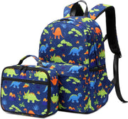 school bag set for boy with matching lunch box Set of Backpack and Lunchbox Durable and Water proof - Dinosaur