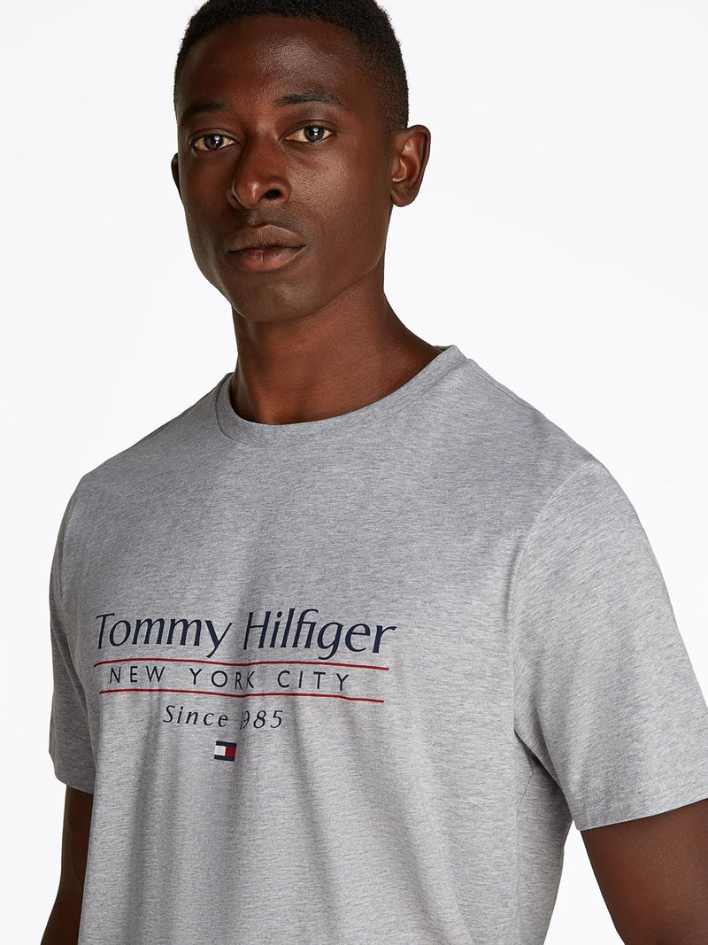 Tommy Hilfiger mens HILFIGER CENTER STACK TEE S/S T-Shirt